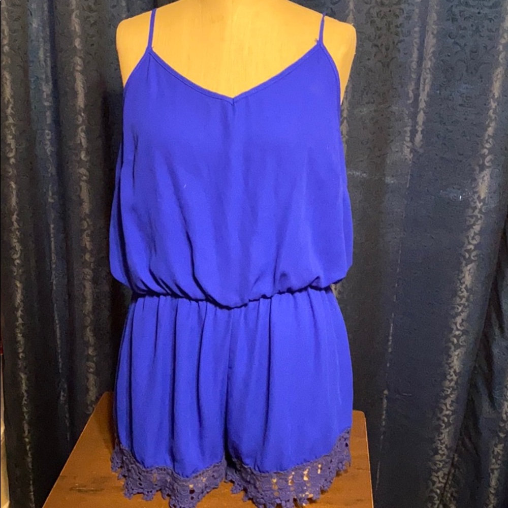 Cobalt blue ing romper